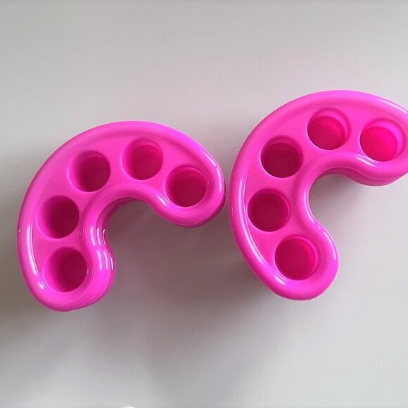 6 MANICURE SOAKING BOWLS NAIL TRAYS SPA PINK - Picture 3 of 5